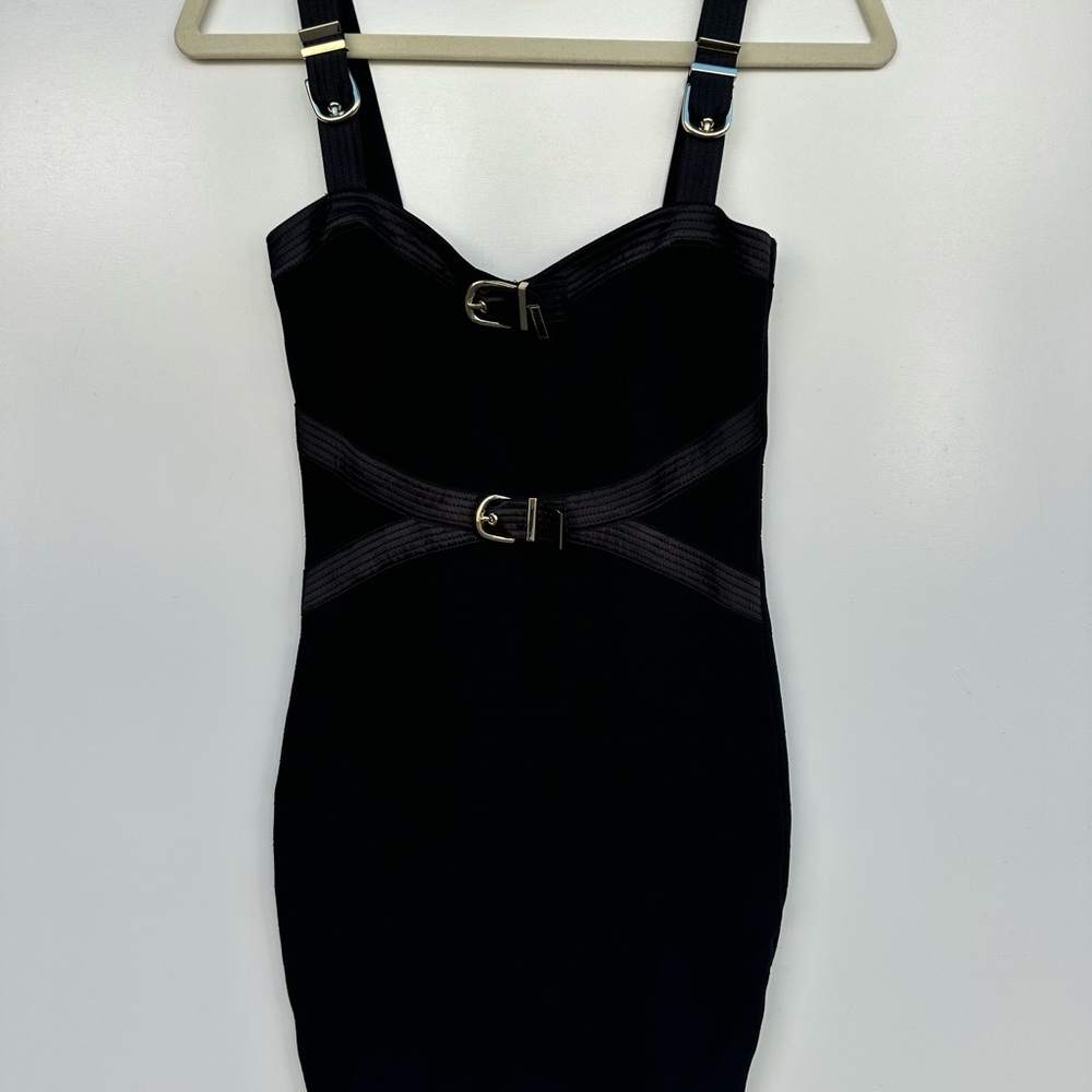 Guess Elegant Black Buckle Dress